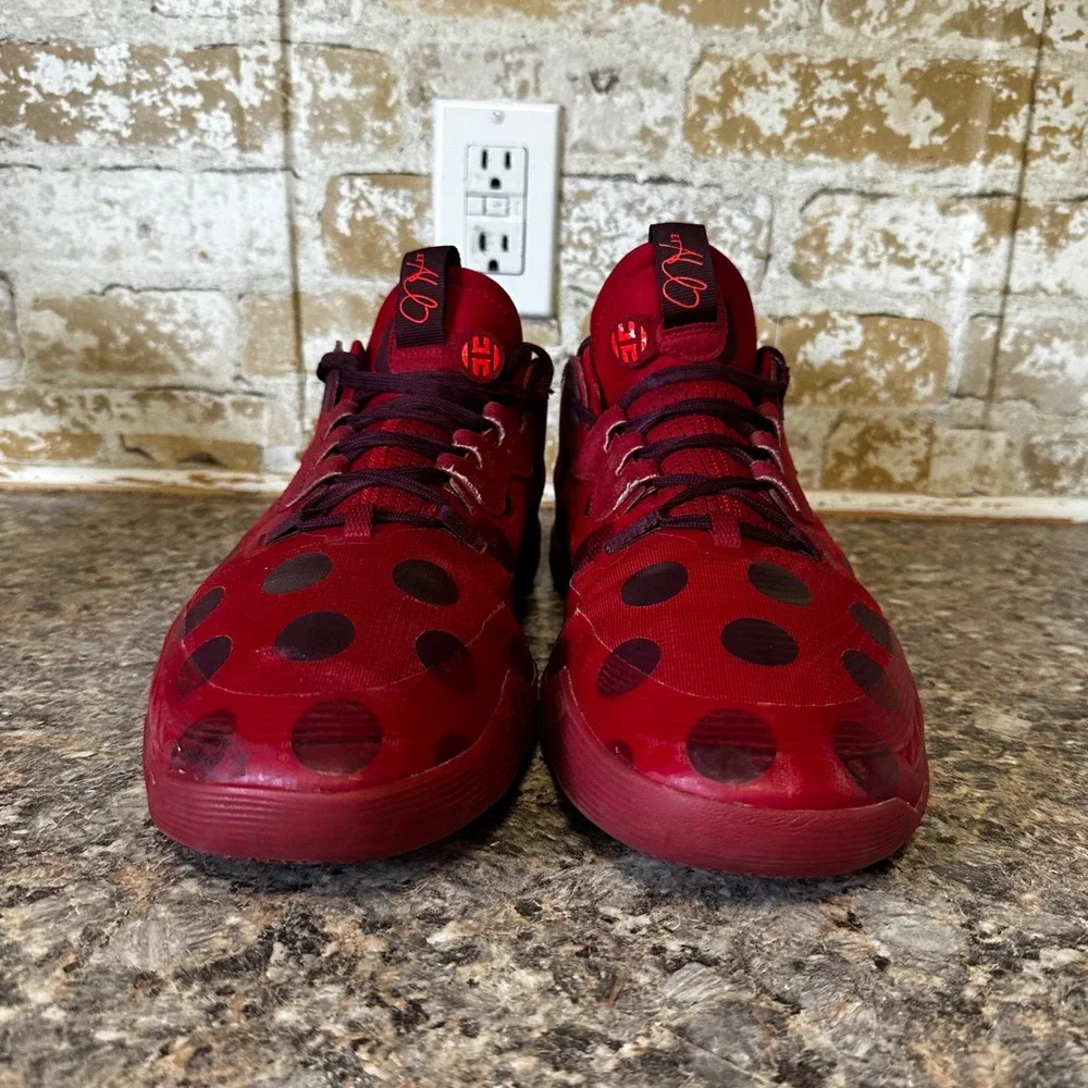 Adidas Harden Vol 5 Futurenatural Mens 11 Red Polka Dot Good H68595 Basketball